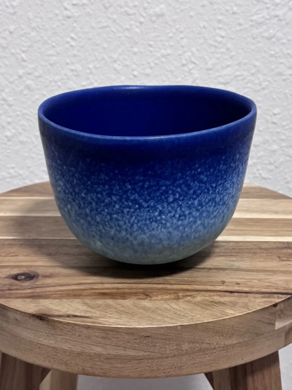 Anthro Azure Blue Dalila Ombre Stoneware Serving Bowl